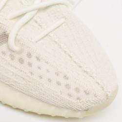 Yeezy x Adidas Off White Knit Fabric Boost 350 V2 Bone Sneakers Size 43 1/3