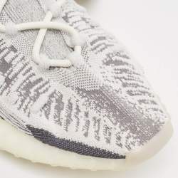 Yeezy x Adidas Grey Knit Fabric Boost 350 V2 CMPCT Slate Panda Sneakers Size 48