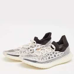 Yeezy x Adidas Grey Knit Fabric Boost 350 V2 CMPCT Slate Panda Sneakers Size 48