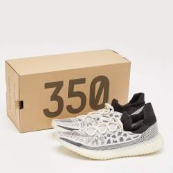 Yeezy x Adidas Grey Knit Fabric Boost 350 V2 CMPCT Slate Panda Sneakers Size 48