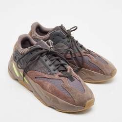 Pre Owned Yeezy x Adidas Multicolor Suede and Mesh Boost 700 Mauve Sneakers Size 46