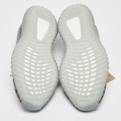 Pre Owned Yeezy x Adidas Multicolor Knit Fabric Boost 350 V2 Ash Blue Sneakers Size 46 2/3