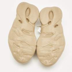 Pre Owned Yeezy x Adidas Beige Rubber Foam RNR Slip On Sneakers Size 46