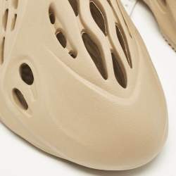 Pre Owned Yeezy x Adidas Beige Rubber Foam RNR Slip On Sneakers Size 46