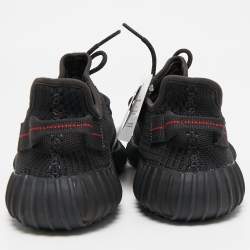 Yeezy x Adidas Black Knit Fabric Boost 350 V2 Black (Non-Reflective) Sneakers Size 41 1/3
