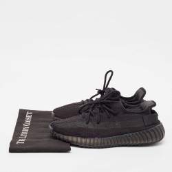 Yeezy x Adidas Black Knit Fabric Boost 350 V2 Onyx Sneakers Size 41 1/3