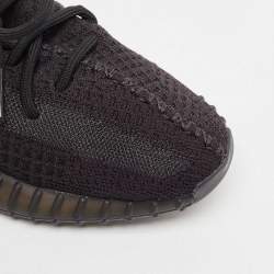 Yeezy x Adidas Black Knit Fabric Boost 350 V2 Onyx Sneakers Size 41 1/3