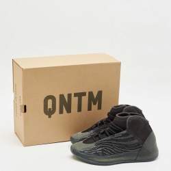 Yeezy x Adidas Black Mesh and Neoprene QNTM Onyx Sneakers Size 43 1/3
