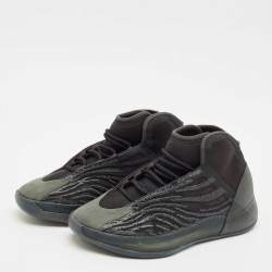 Yeezy x Adidas Black Mesh and Neoprene QNTM Onyx Sneakers Size 43 1/3