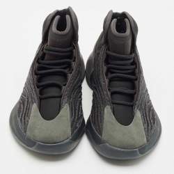 Yeezy x Adidas Black Mesh and Neoprene QNTM Onyx Sneakers Size 43 1/3
