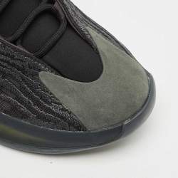 Yeezy x Adidas Black Mesh and Neoprene QNTM Onyx Sneakers Size 43 1/3