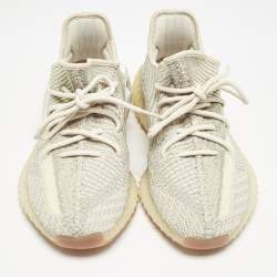 Yeezy x Adidas Pale Green Knit Fabric Boost 350 V2 Citrin (Non-Reflective) Sneakers Size 41 1/3