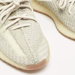 Yeezy x Adidas Pale Green Knit Fabric Boost 350 V2 Citrin (Non-Reflective) Sneakers Size 41 1/3