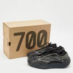 Yeezy x Adidas Black Knit Fabric 700 V3 Alvah Sneakers Size 44