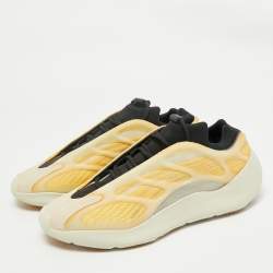 Yeezy x Adidas Tricolor Mesh and Rubber 700 V3 Mono Safflower Sneakers Size 45 1/3