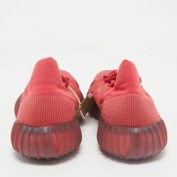 Yeezy x Adidas Red Knit Fabric Boost 350 V2 CMPCT Slate Red Sneakers Size 48