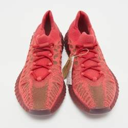 Yeezy x Adidas Red Knit Fabric Boost 350 V2 CMPCT Slate Red Sneakers Size 48