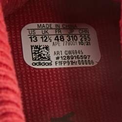 Yeezy x Adidas Red Knit Fabric Boost 350 V2 CMPCT Slate Red Sneakers Size 48