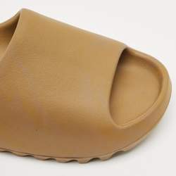 Yeezy x Adidas Brown Rubber Ochre Slides Size 42