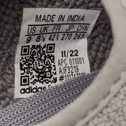 Pre Owned Yeezy x Adidas Grey Knit Fabric Boost 350 V2 Steel Grey Sneakers Size 42 2/3