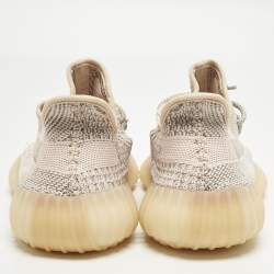 Pre Owned حذاء رياضي ييزي × أديداس بوست 350 في2 قماش تريكو وردي سينث (غير عاكس) مقاس 46