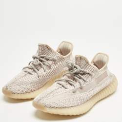 Pre Owned حذاء رياضي ييزي × أديداس بوست 350 في2 قماش تريكو وردي سينث (غير عاكس) مقاس 46