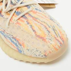 مملوكة مسبقًا Yeezy x Adidas Multicolor Knit Fabric Boost 350 V2 MX Oat Sneakers Size 44