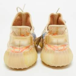 مملوكة مسبقًا Yeezy x Adidas Multicolor Knit Fabric Boost 350 V2 MX Oat Sneakers Size 44