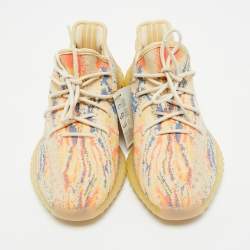 مملوكة مسبقًا Yeezy x Adidas Multicolor Knit Fabric Boost 350 V2 MX Oat Sneakers Size 44