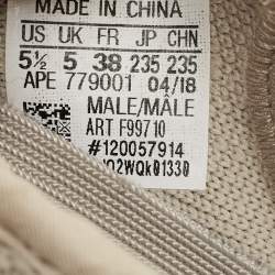 مملوكة مسبقًا حذاء رياضي ييزي x أديداس بوست 350 ڤي2 سيزامي قماش تريكو رمادي مقاس 38