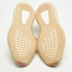 Pre Owned Yeezy x Adidas Boost 350 V2 Citrin (Non-Reflective) Size 43 1/3 Pale Green Knit Fabric Low Top Sneakers