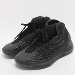 مملوكة مسبقًا Yeezy x Adidas QNTM Onyx Size 44 Black Neoprene and Mesh High Top Sneakers