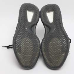 مملوكة مسبقًا Yeezy x Adidas QNTM Onyx Size 44 Black Neoprene and Mesh High Top Sneakers