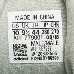 Pre Owned Yeezy x Adidas 500 Salt Size 44 Grey Mesh and Suede Low Top Sneakers