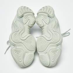 Pre Owned Yeezy x Adidas 500 Salt Size 44 Grey Mesh and Suede Low Top Sneakers