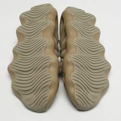 مملوكة مسبقًا Yeezy x Adidas 450 Stone Flax Size 46 Grey Knit Fabric Low Top Sneakers