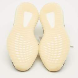 Pre Owned Yeezy x Adidas Boost 350 V2 Zyon Size 42.5 Beige/Brown Knit Fabric Low Top Sneakers