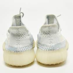 Pre Owned حذاء رياضي ييزي x أديداس بوست 350 V2 تريكو أبيض/سحابي مقاس 36