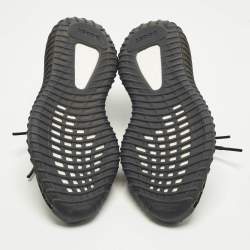 Pre Owned حذاء رياضي ييزي x أديداس بوست 350 V2 نواة أسود وأبيض قماش تريكو أسود مقاس 38