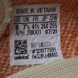 Pre Owned Yeezy x Adidas Boost 350 V2 MX Oat Size 41 1/3 Multicolor Knit Fabric Low Top Sneakers