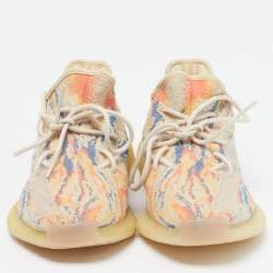Pre Owned Yeezy x Adidas Boost 350 V2 MX Oat Size 41 1/3 Multicolor Knit Fabric Low Top Sneakers
