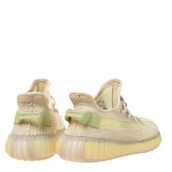 Pre Owned  حذاء رياضي ييزي × اديداس بوست 350 V2 تريكو قطن فلاكس بيج مقاس 44