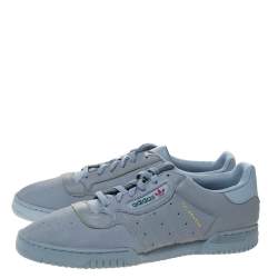 Pre Owned حذاء رياضى ييزي x اديداس باوربيس كالاباساس جلد رمادى مقاس 46.5 