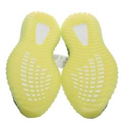 Pre Owned حذاء رياضي ييزي x أديداس "بوست 350 ڨي2 ييزيريل" عاكس تريكو قماش أخضر مقاس 41.5