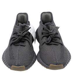 مملوكة مسبقًا Yeezy x Adidas Black Cotton Knit Yeezy 350 V2 Cinder Sneakers Size 36 2/3