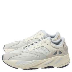 Pre Owned Yeezy x Adidas White Analog Boost 700 Sneakers Size 46 2/3