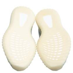 Pre Owned Yeezy x Adidas Blue/White Cotton Knit Boost 350 V2 'Cloud White' Sneakers Size 44.5