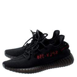 Pre Owned Adidas Yeezy 350 Bred Sneakers US Size 9.5 EU Size 43 1/3