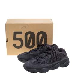 Pre Owned Yeezy 500 Utility Black Sneakers US Size 8.5 EU Size 42