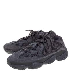 Pre Owned Yeezy 500 Utility Black Sneakers US Size 8.5 EU Size 42